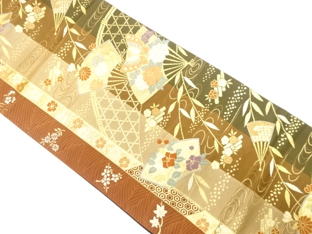 JAPANESE FUKURO OBI / WOVEN FLOWER